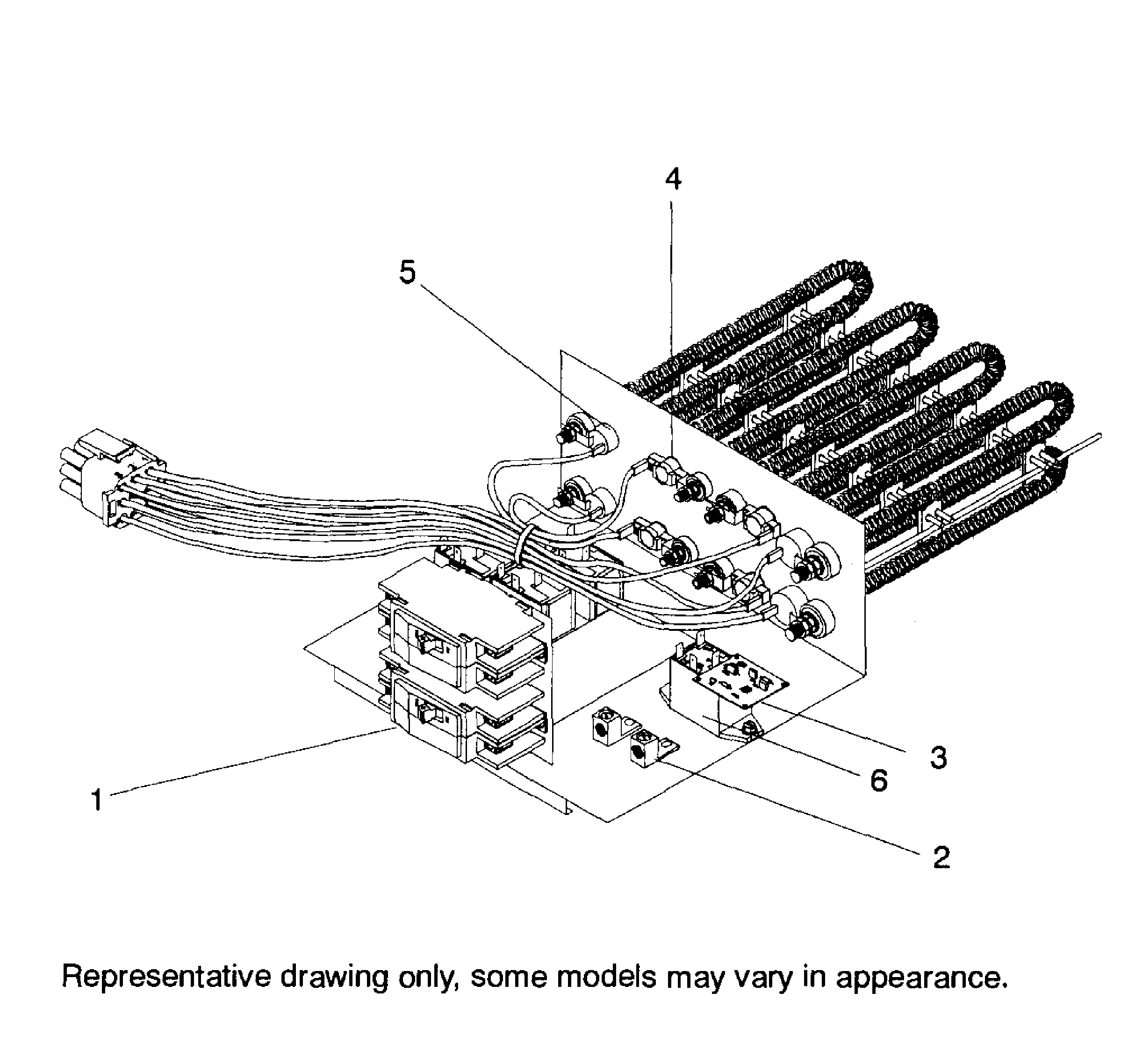 ICP EHIA15HB10 heater assy diagram