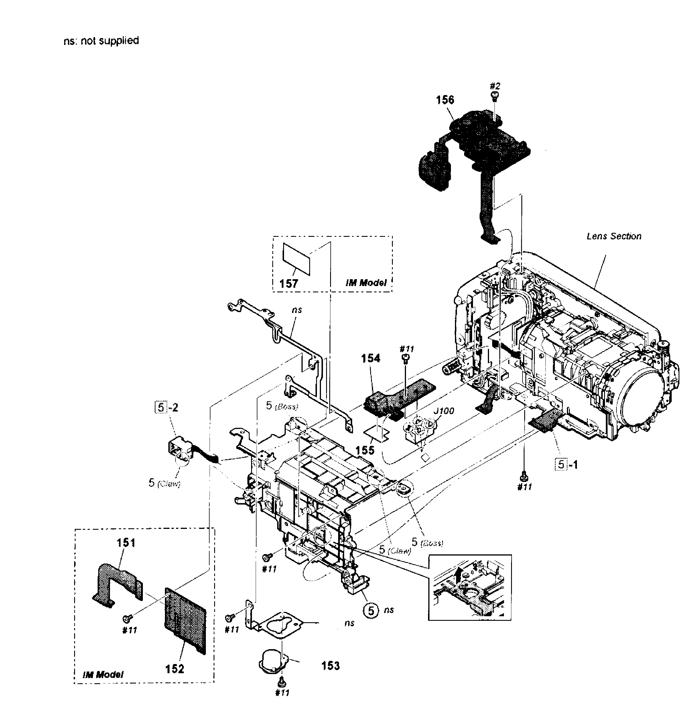 Sony HDR-CX260VB main assy 3 diagram