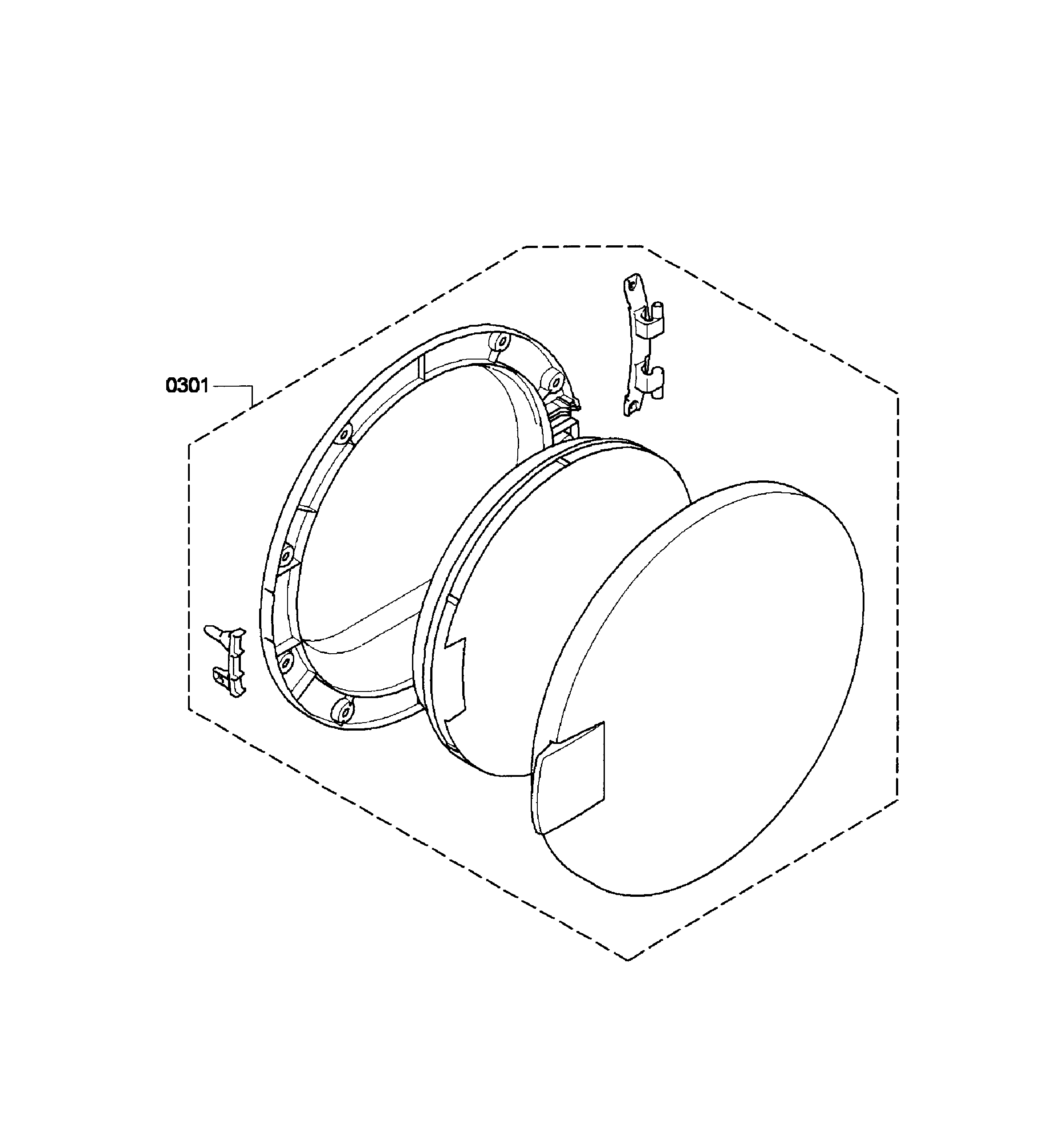 Bosch WTC82100US/02 front door diagram