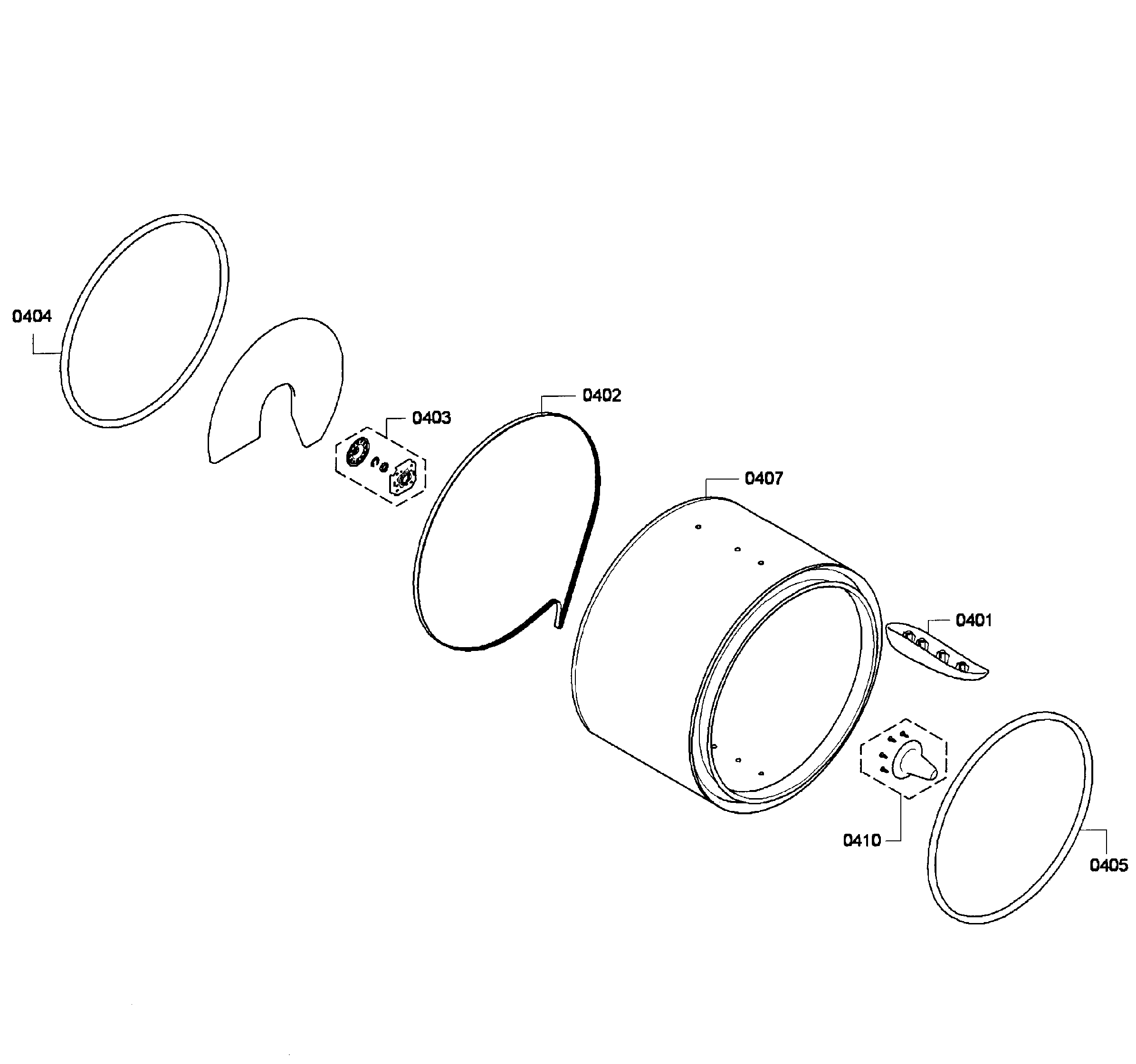 Bosch WTC82100US/02 drum assy diagram
