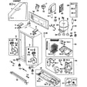 Samsung RS277ACBP/XAA-00 cabinet diagram