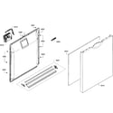 Bosch SHE3AR76UC/08 door assy diagram