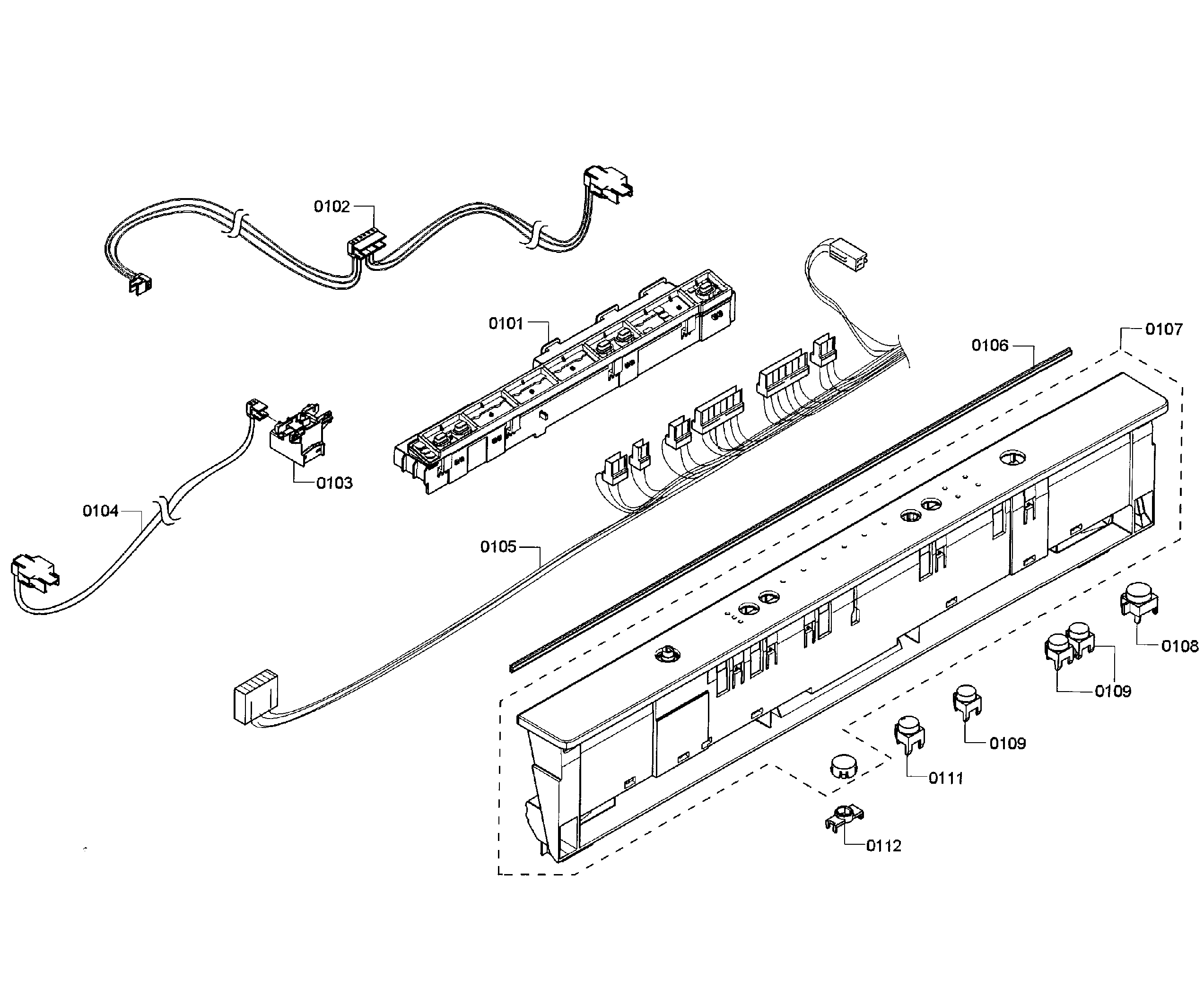 Bosch SHX3AR72UC/08 control panel diagram