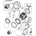 Samsung WF328AAW/XAA-01 drum assy diagram