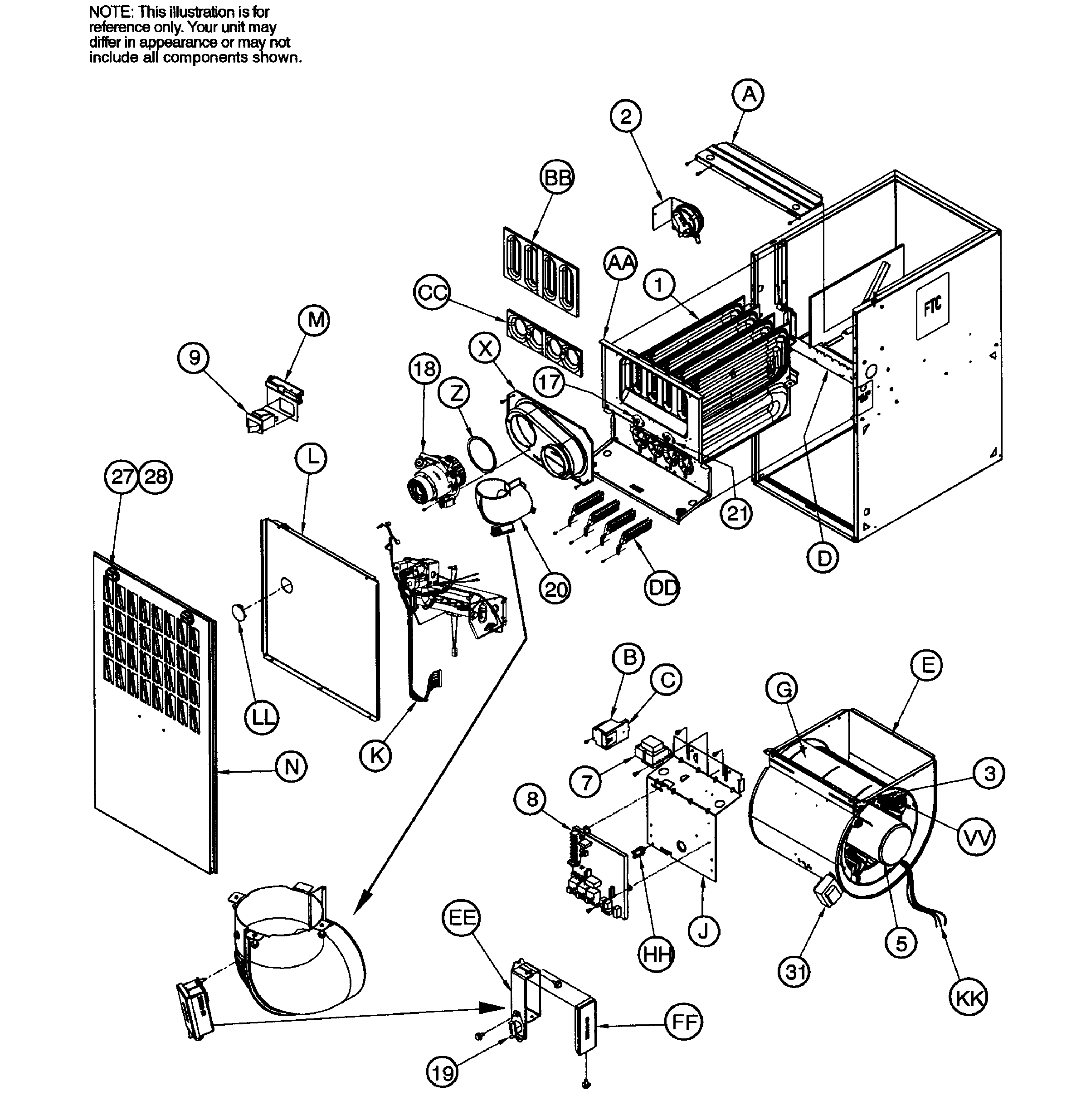 ICP F8MXN0902116A1 furnace 1 diagram