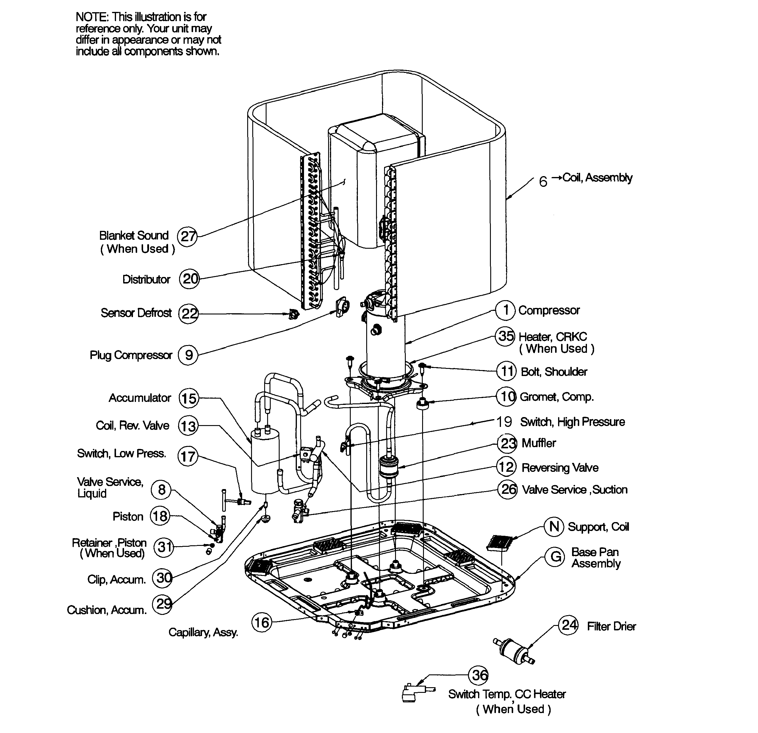 ICP N4H324GKA100 heat pump diagram