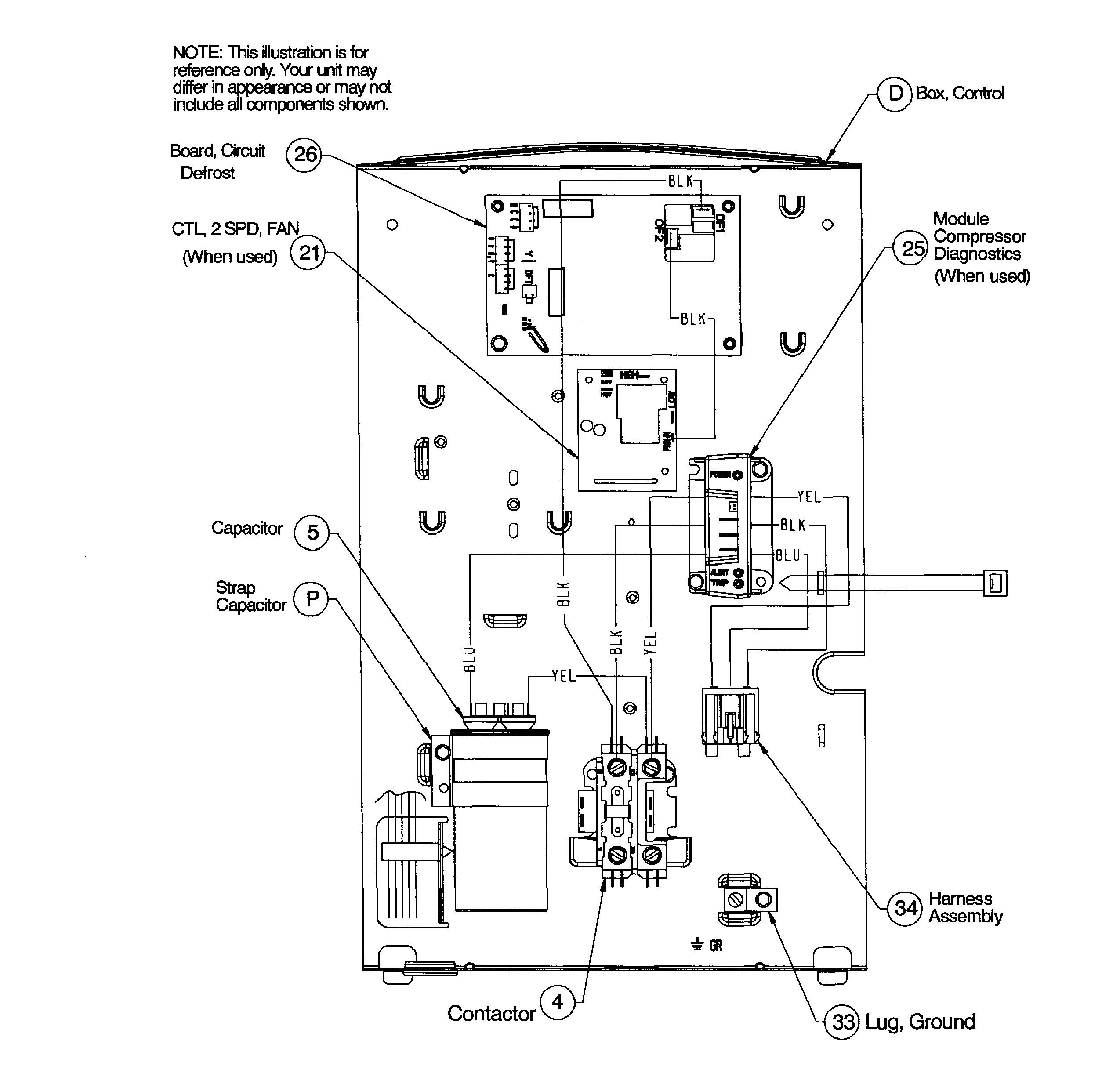 ICP N4H348GKA100 control box diagram