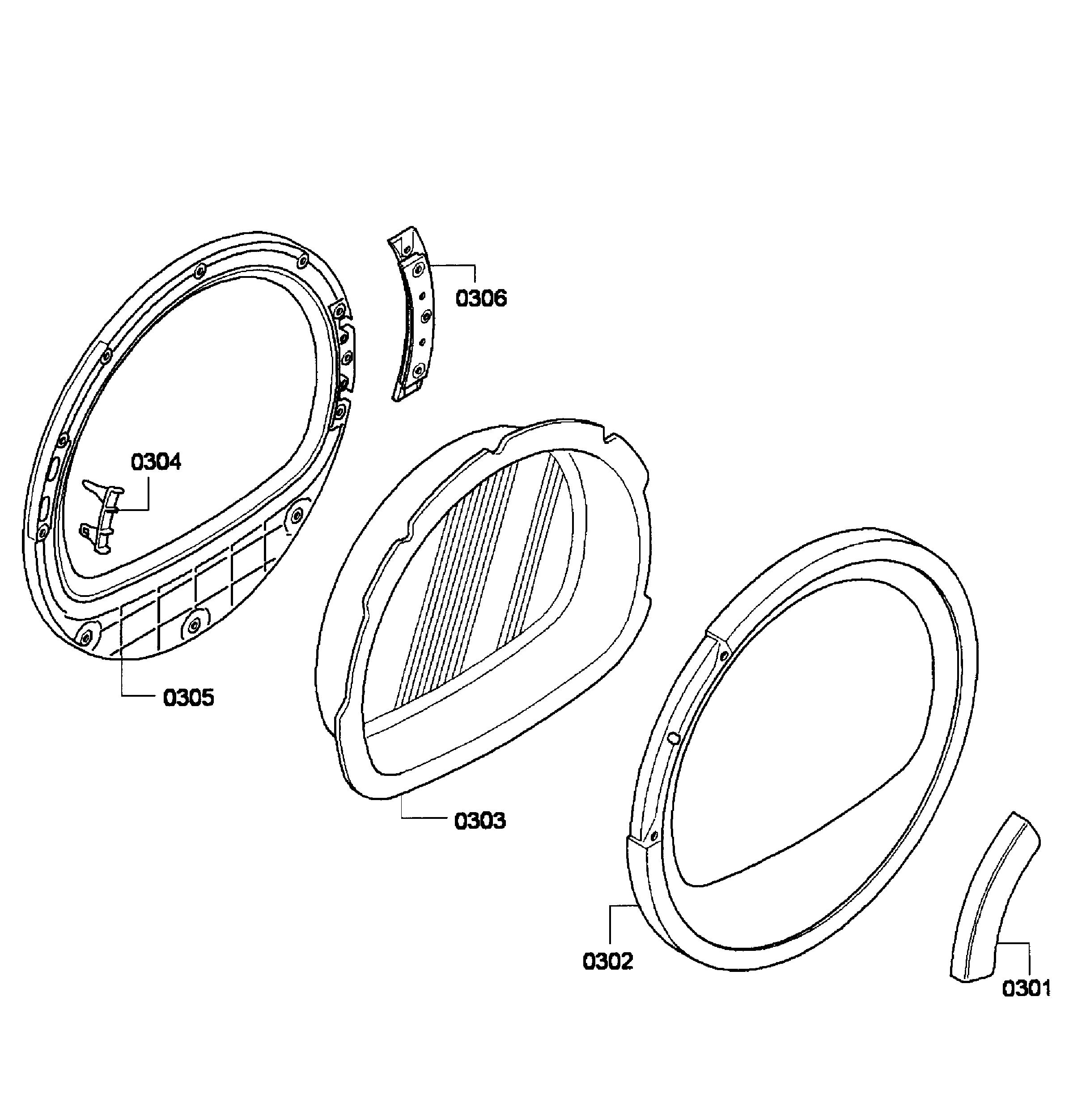 Bosch WTV76100US/08 door diagram