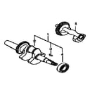 Generac GP6500E-5941-1 crankshaft diagram