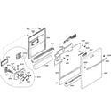 Bosch SHX98M09UC/46 door assy diagram