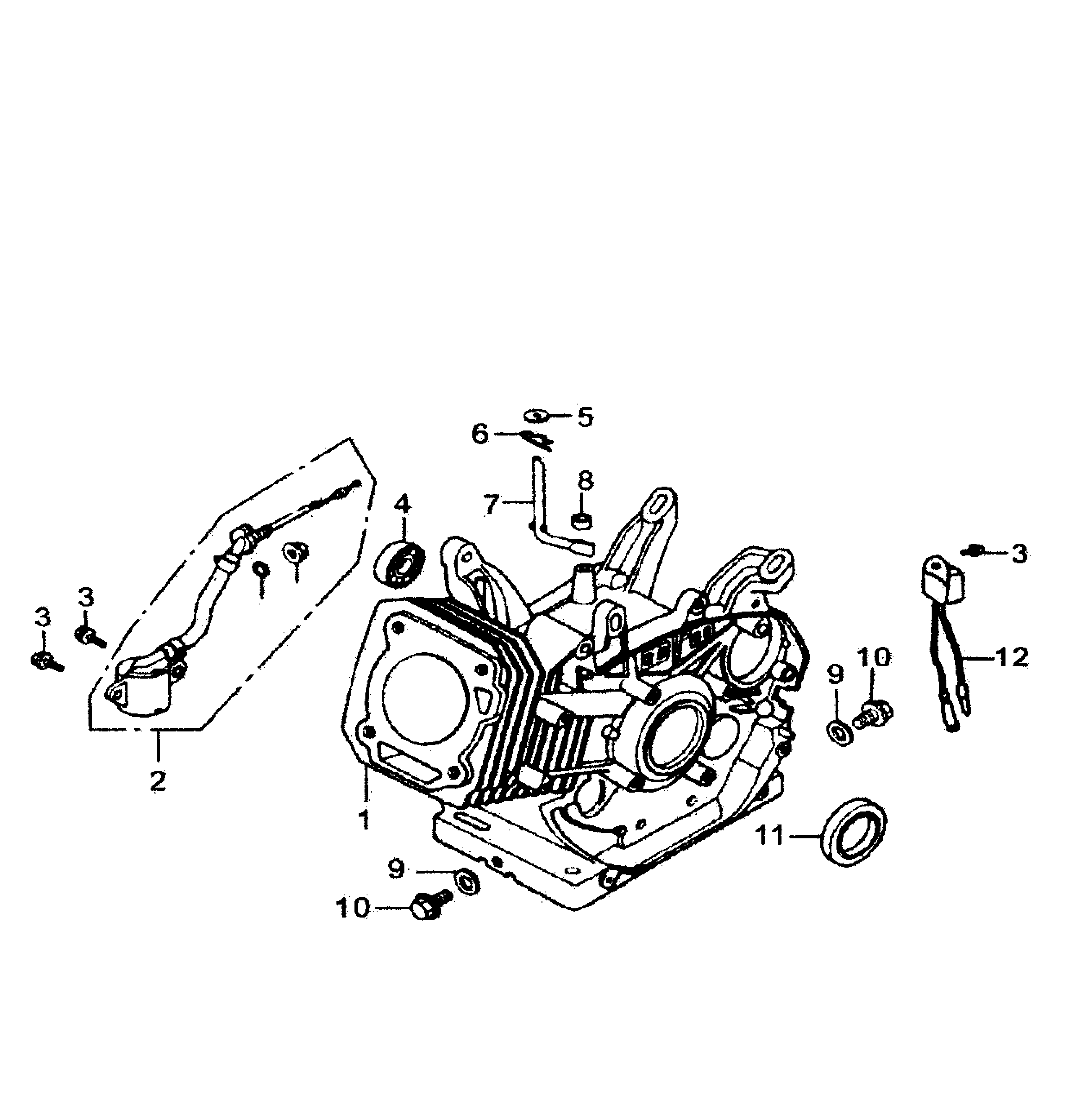Generac 5943-0 crankcase diagram