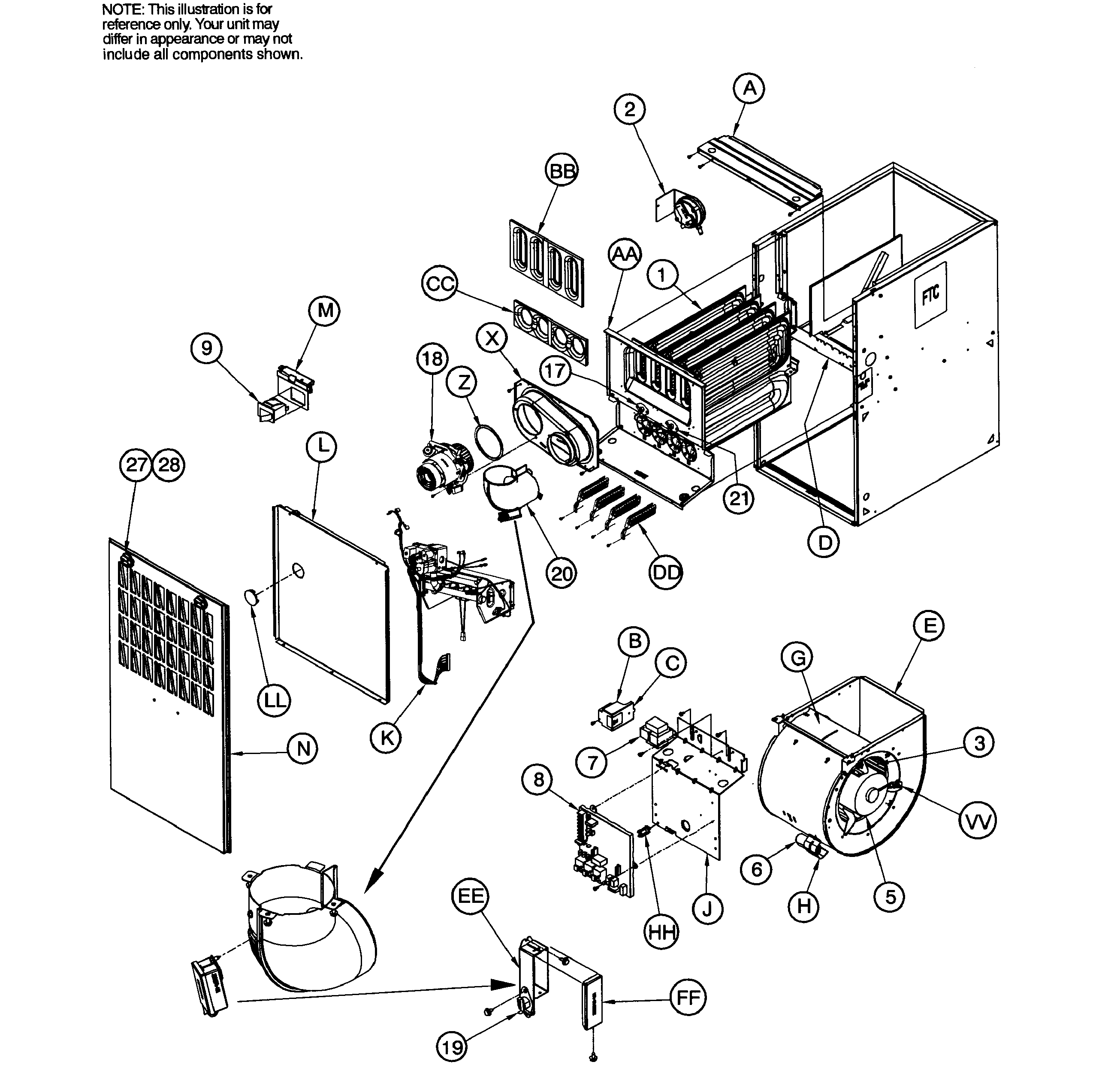 ICP N8MSL0451408A1 furnace diagram