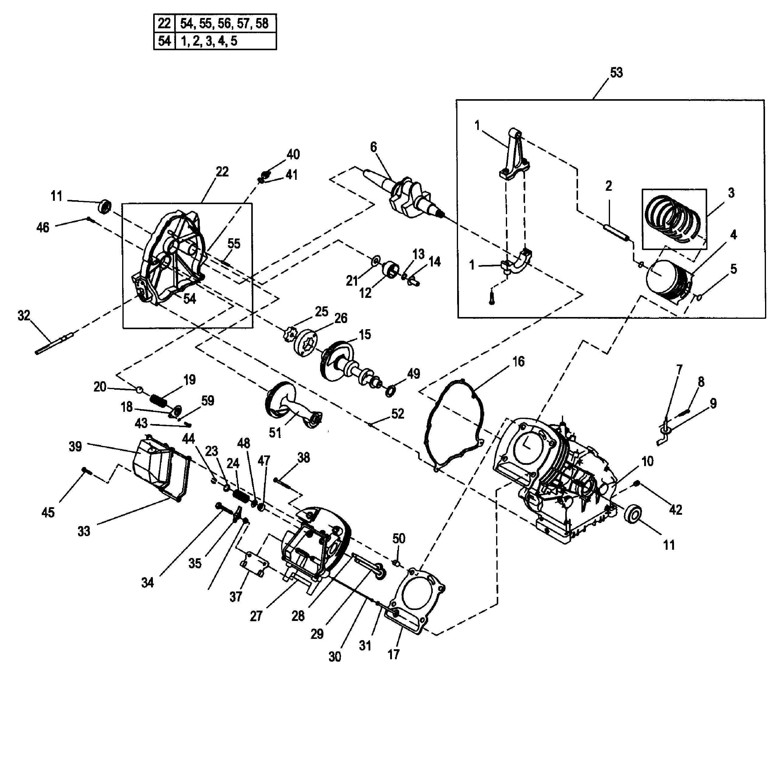 Generac 5798-0 engine 1 diagram