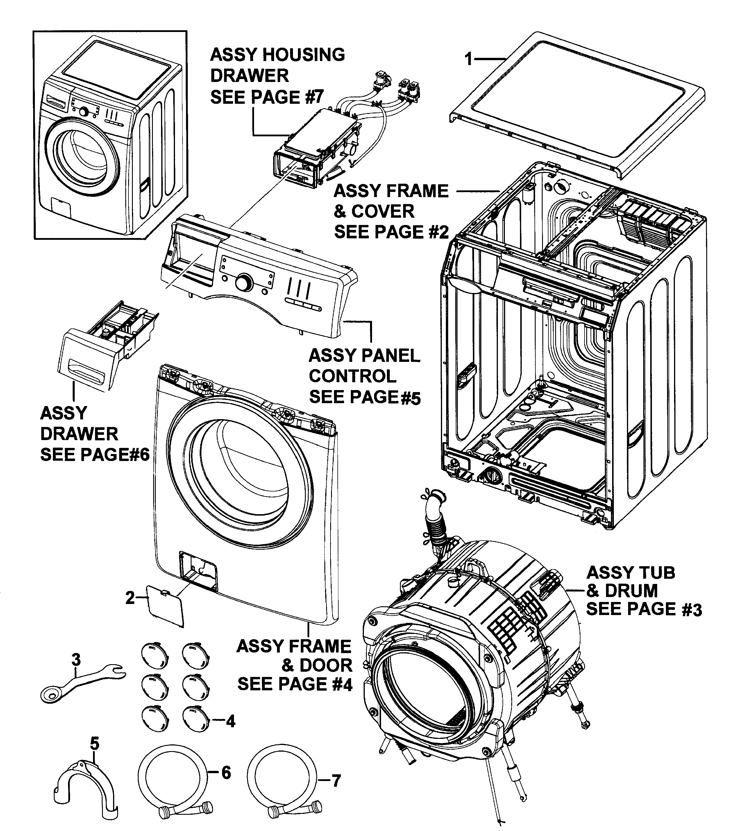 Kenmore 40249032012 main assy diagram