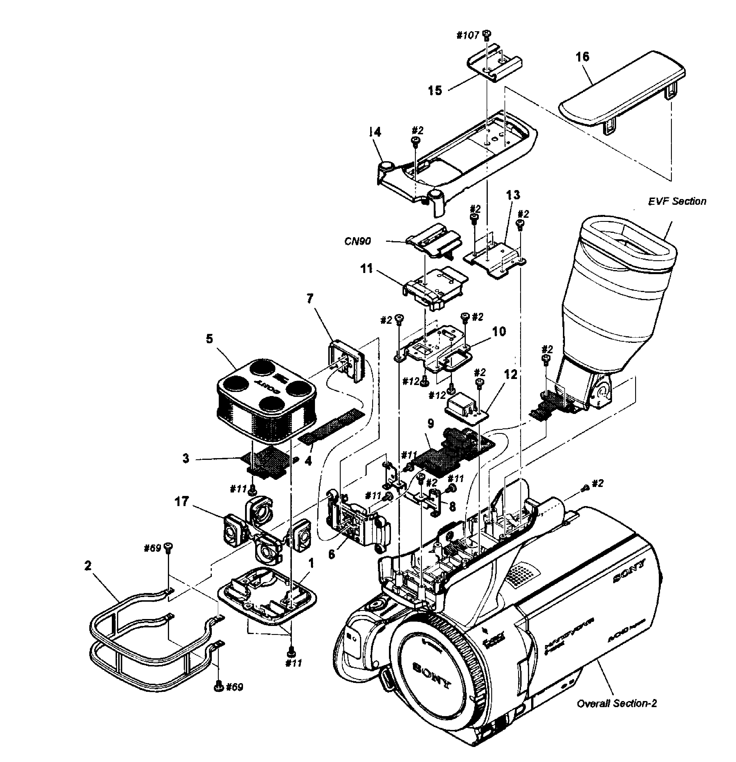 Sony NEX-VG20H section-1 diagram