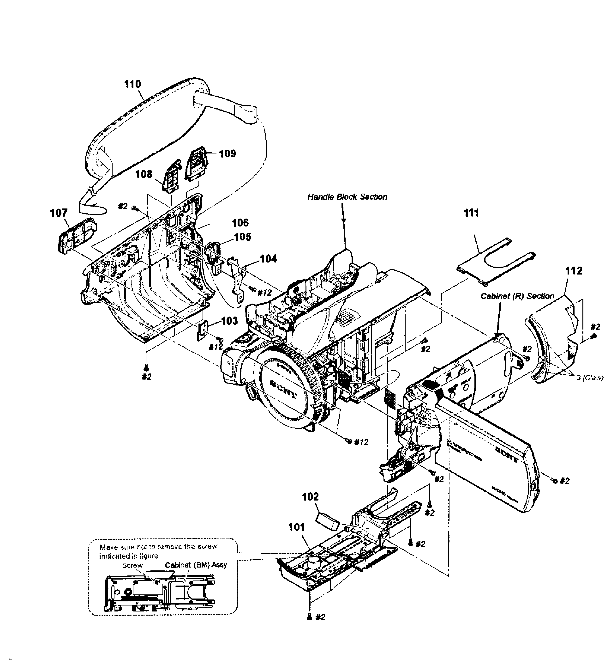 Sony NEX-VG20H section-2 diagram