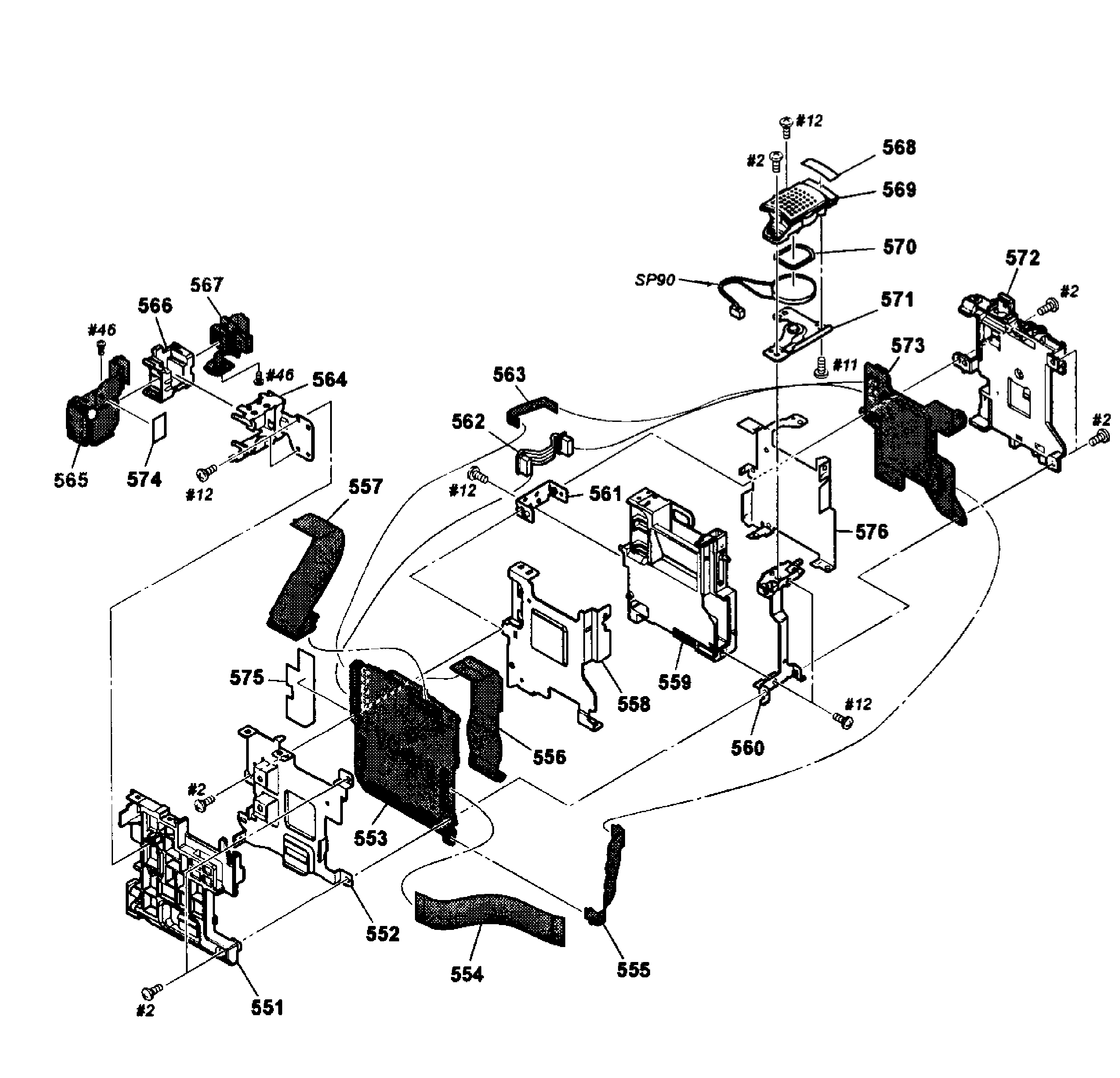 Sony NEX-VG20H main board diagram