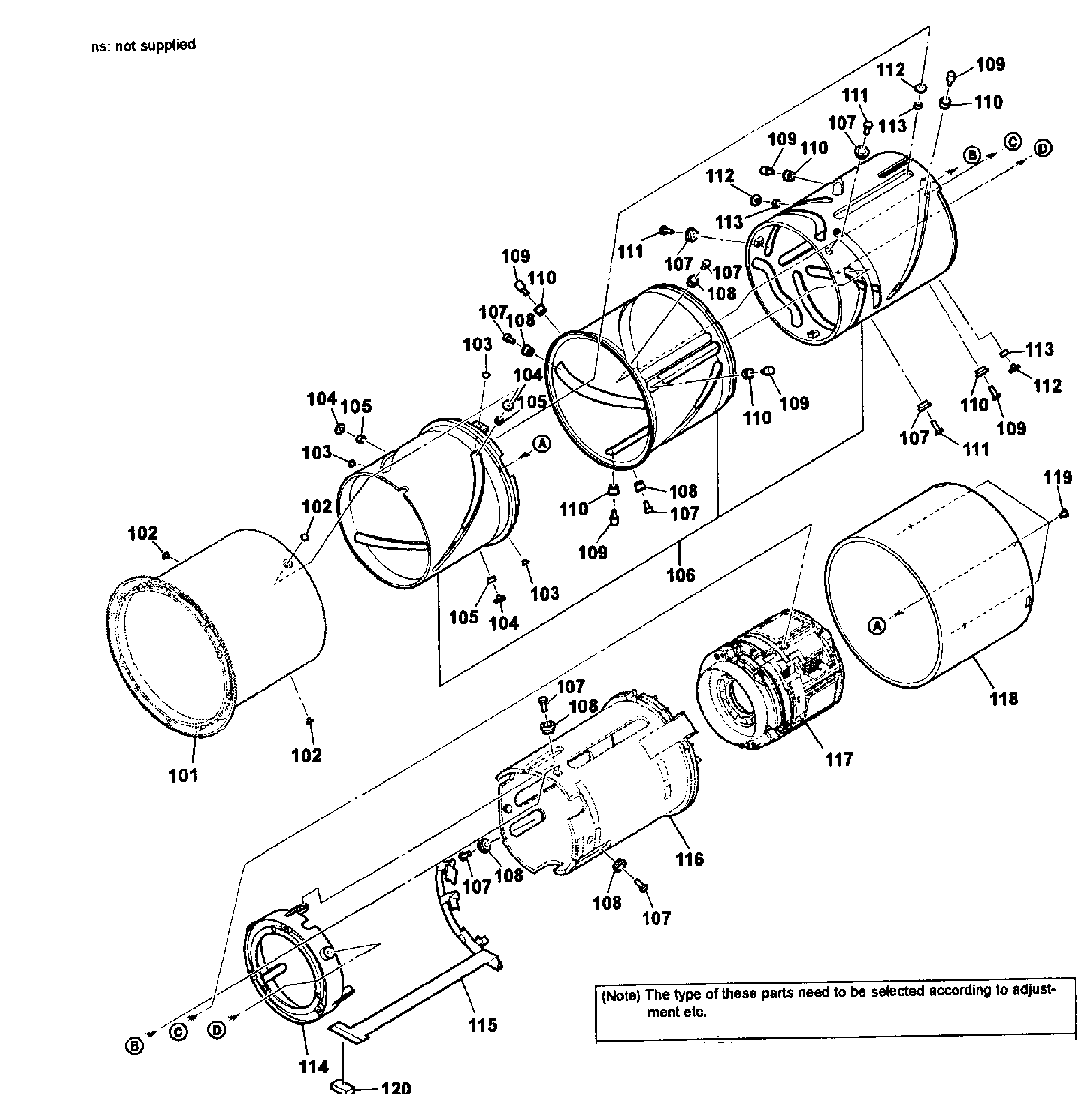 Sony NEX-VG20H lens group 2 diagram