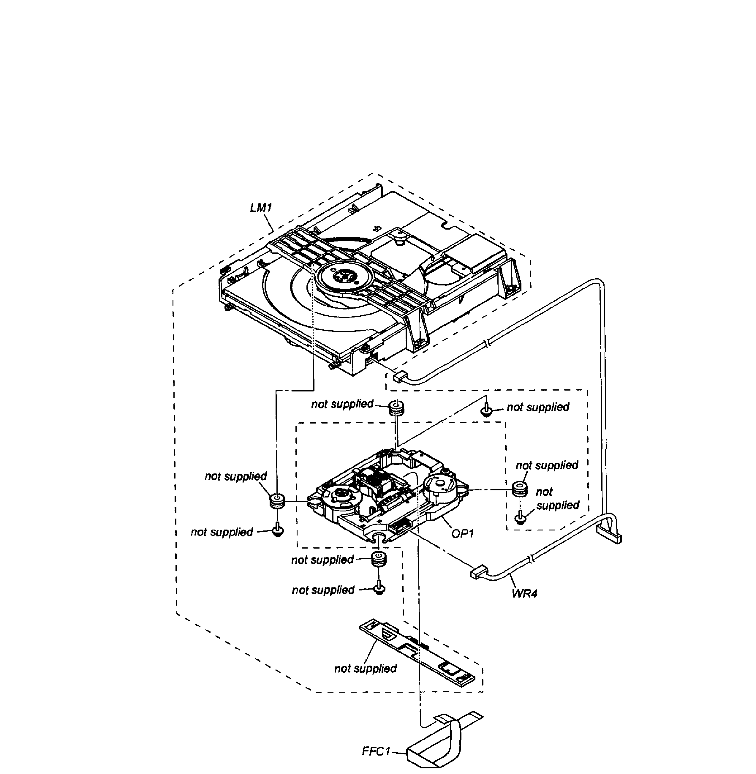 Sony DAV-TZ140 dvd mechanism diagram
