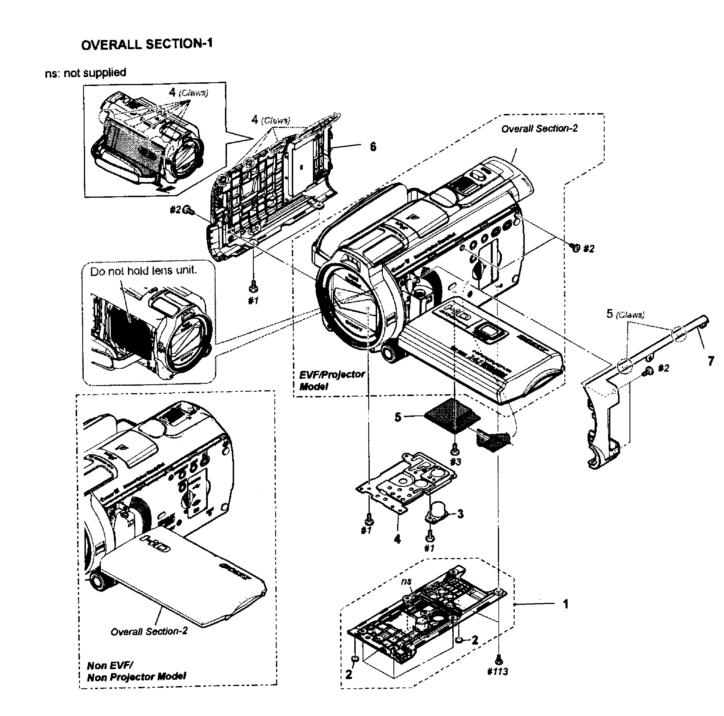 Sony HDR-PJ760V section-1 diagram