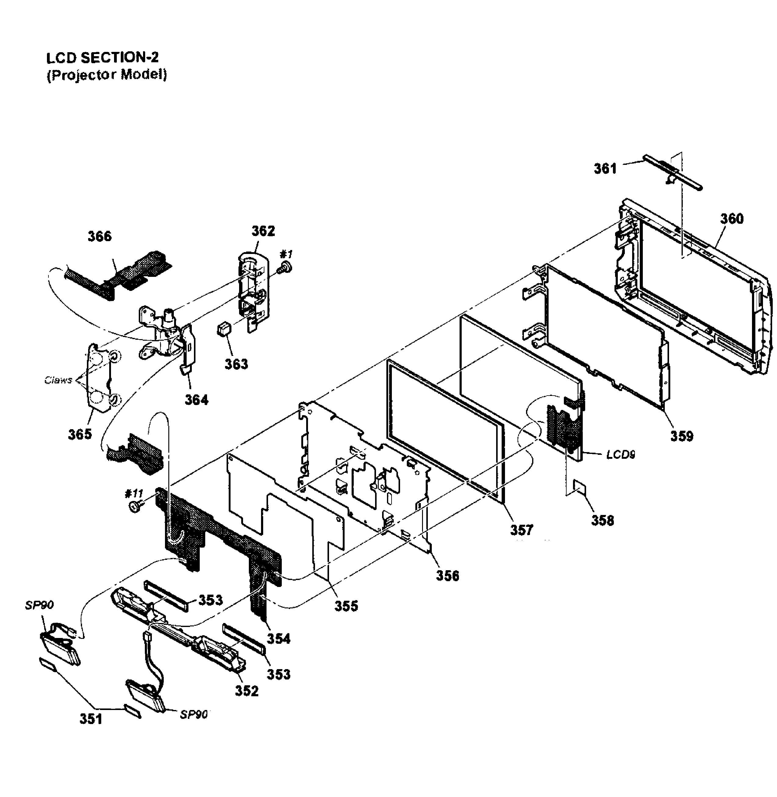 Sony HDR-PJ760V lcd-2 diagram