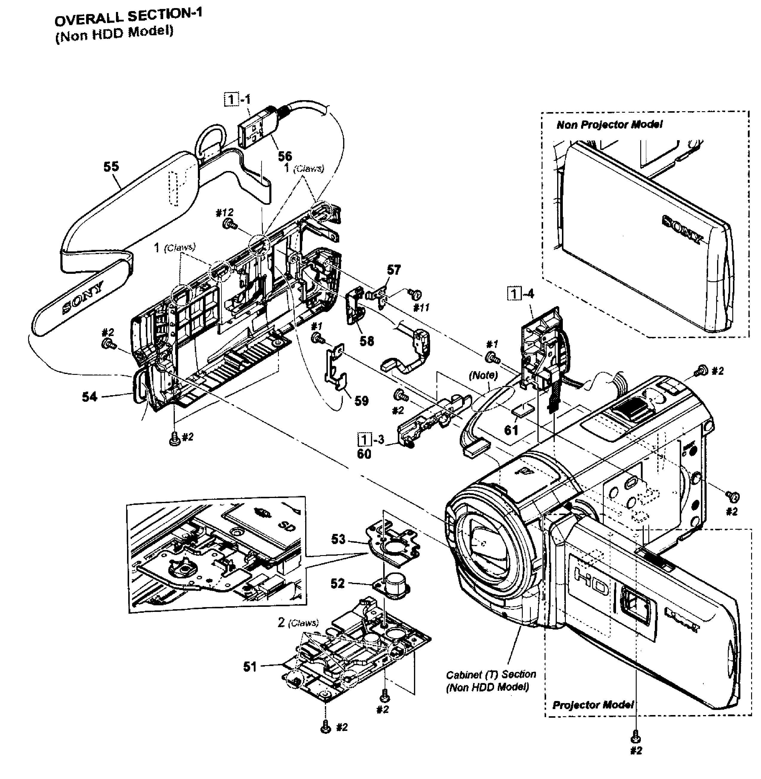 Sony HDR-CX580V section-1 diagram