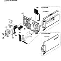Sony HDR-CX580V rear assy diagram