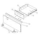 Dacor EDWO24 drawer assy diagram