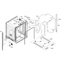 Kenmore Elite 63013913012 cabinet assy diagram