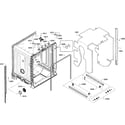 Kenmore Elite 63013913014 cabinet assy diagram