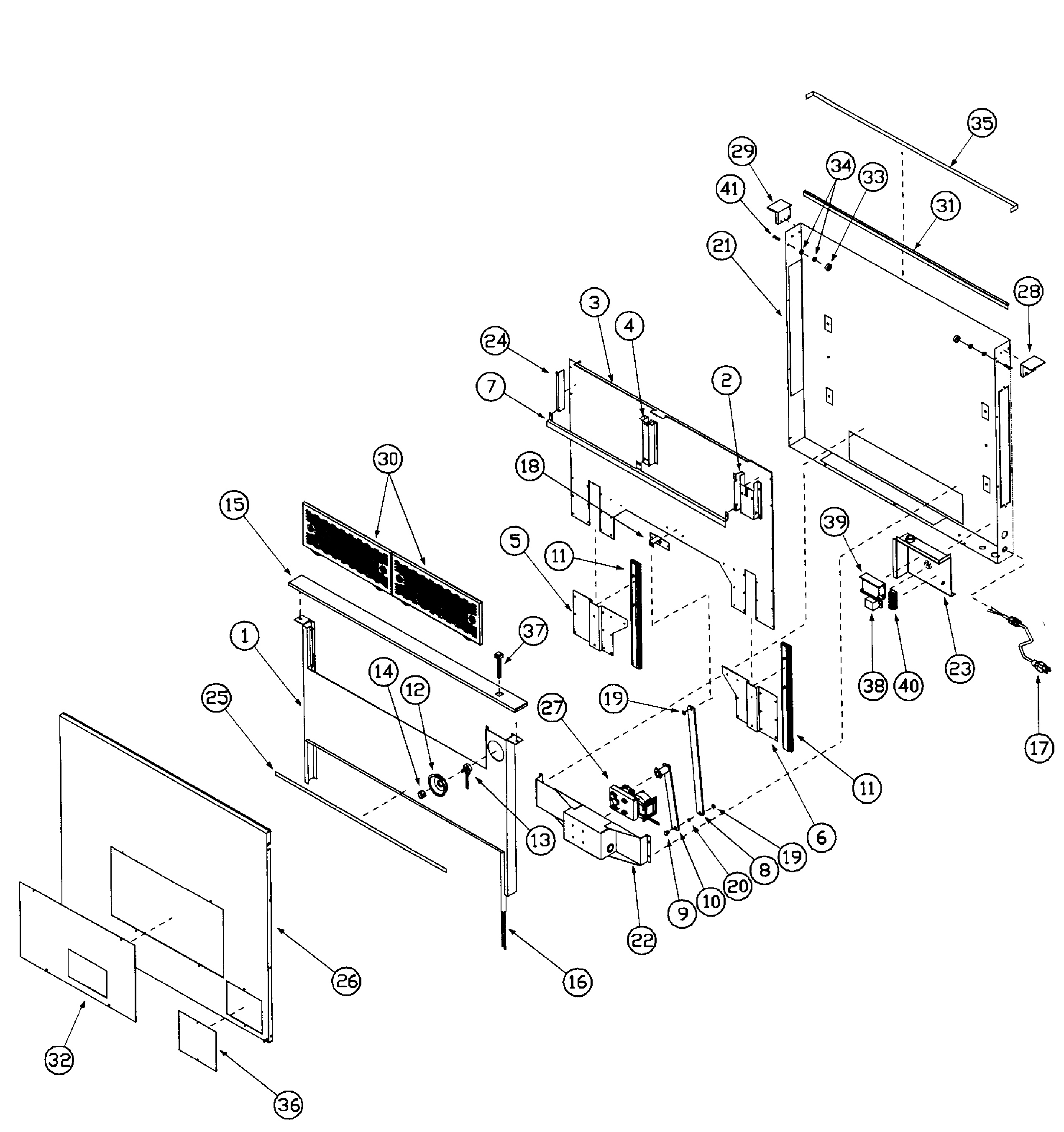 Dacor ERV3015 raised vent diagram