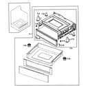 Samsung NE595R0ABBB/AA-00 drawer assy diagram