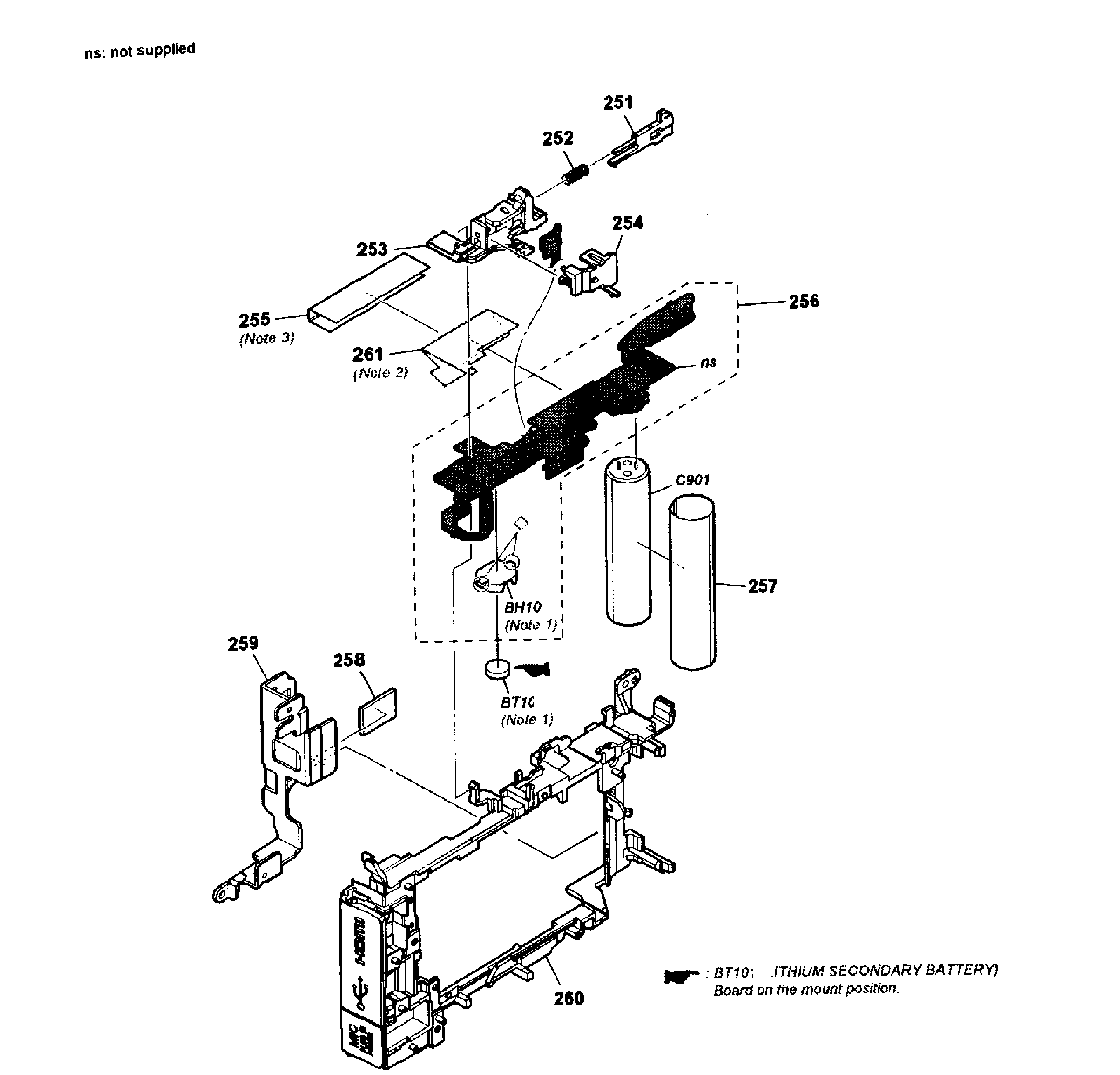 Sony NEX-7K jc base assy diagram
