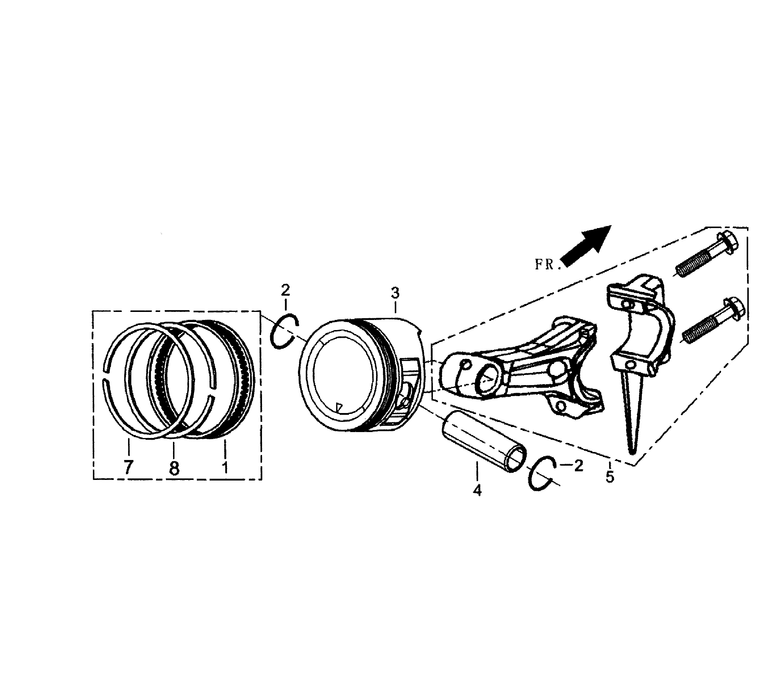 Generac GP5500-5939-4 piston assy diagram