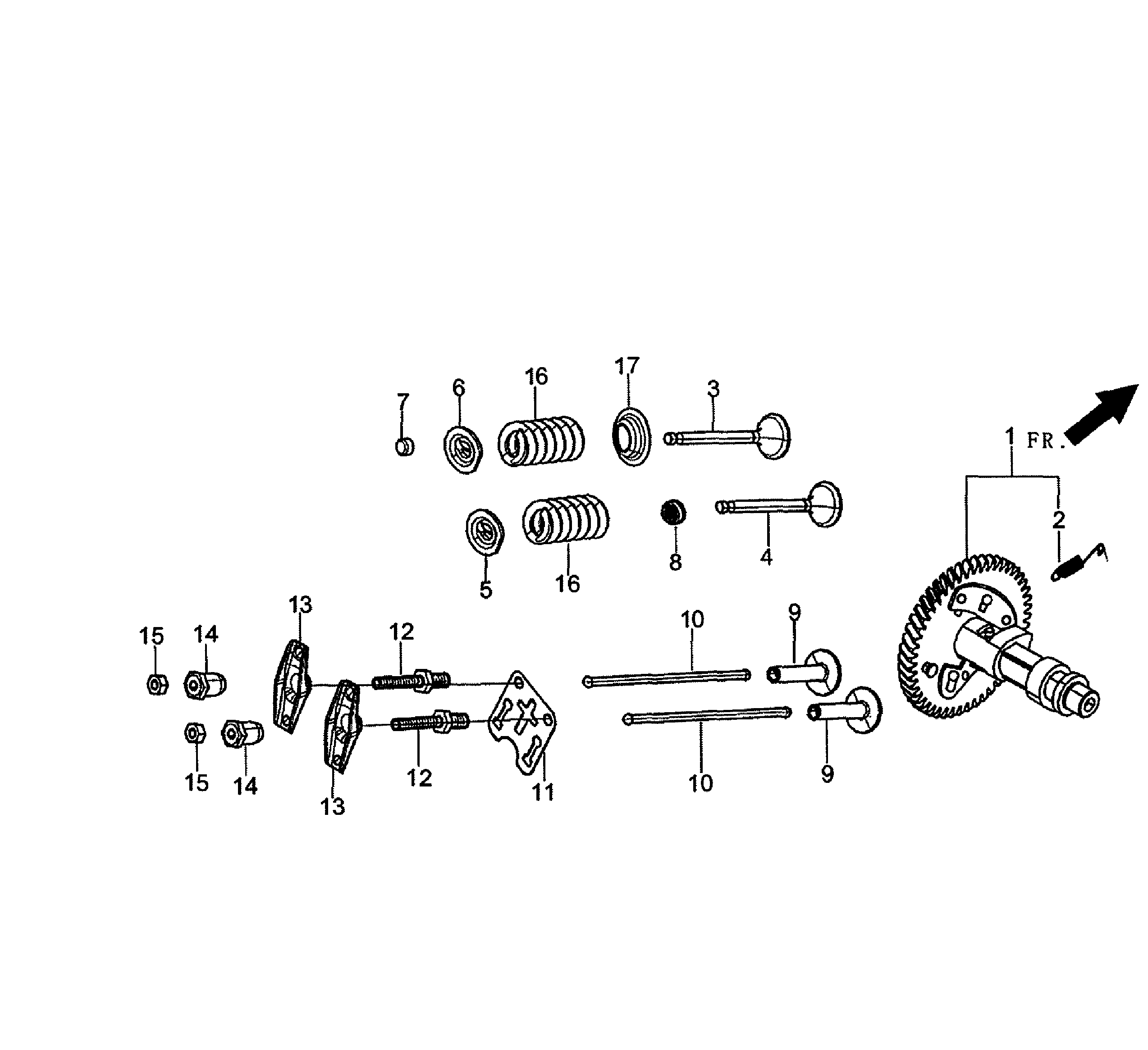 Generac GP5500-5939-4 camshaft diagram