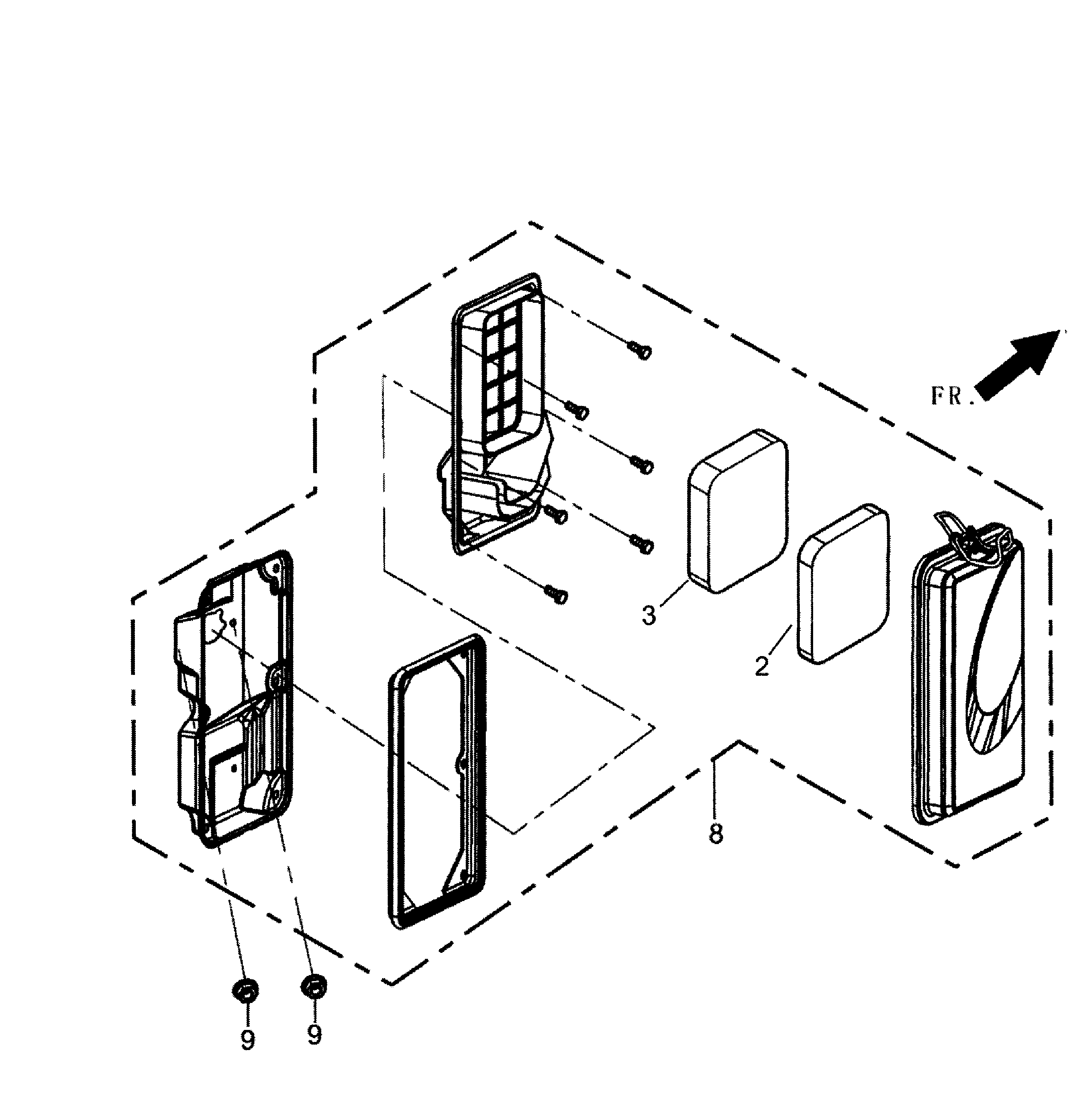 Generac 5939-4 air cleaner diagram
