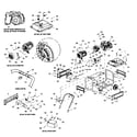 Generac XG7000E-5798-2 frame assy diagram