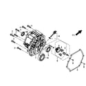 Generac GP7500E-5943-3 crankcase cover diagram