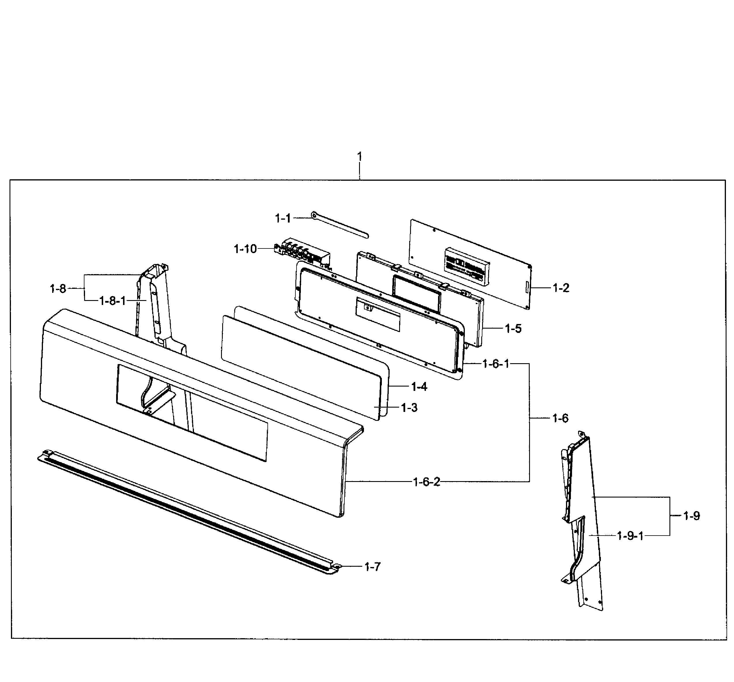 Samsung NX583G0VBSR/AA-01 control box diagram