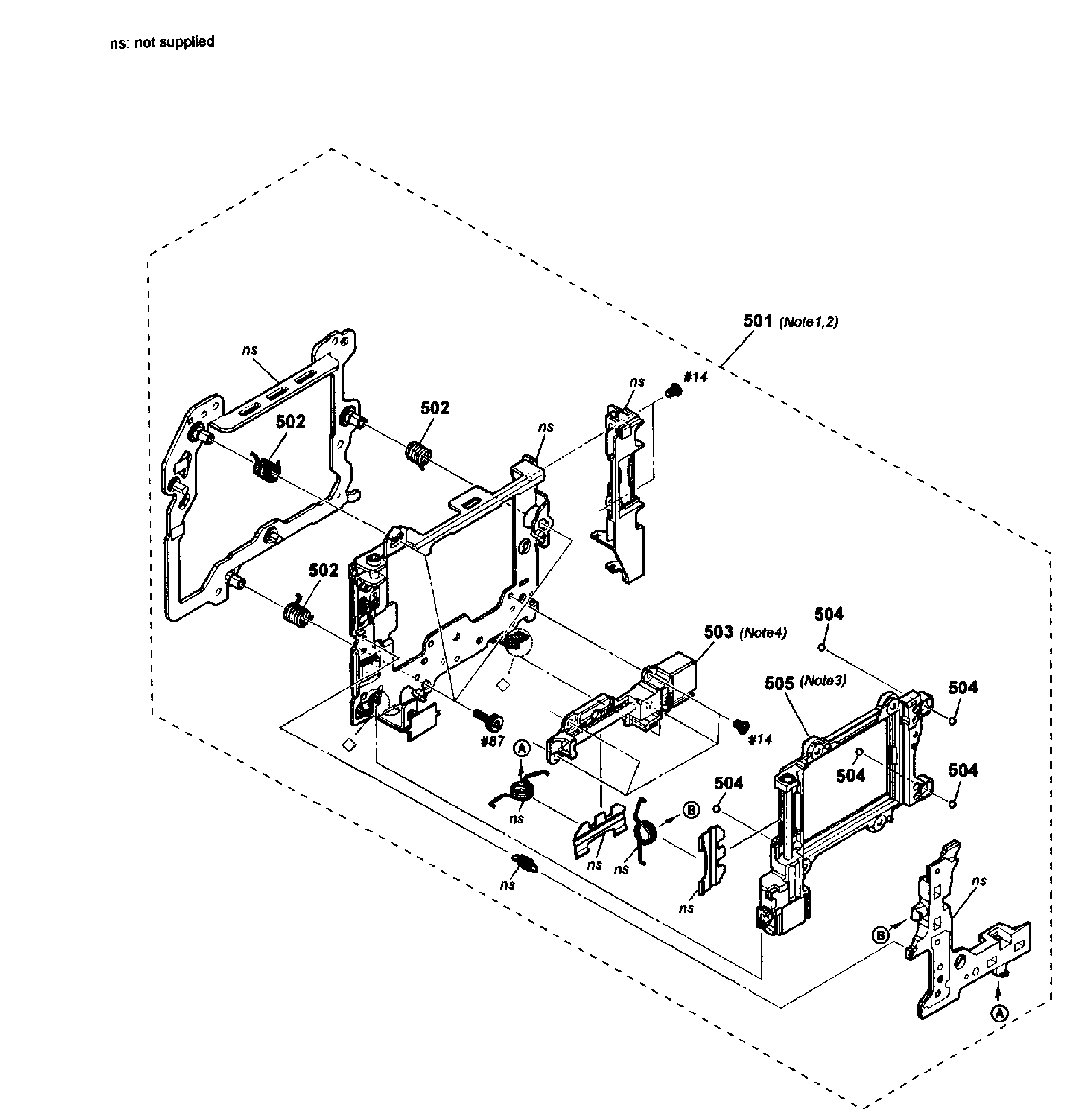 Sony SLT-A77VM anti shake assy diagram