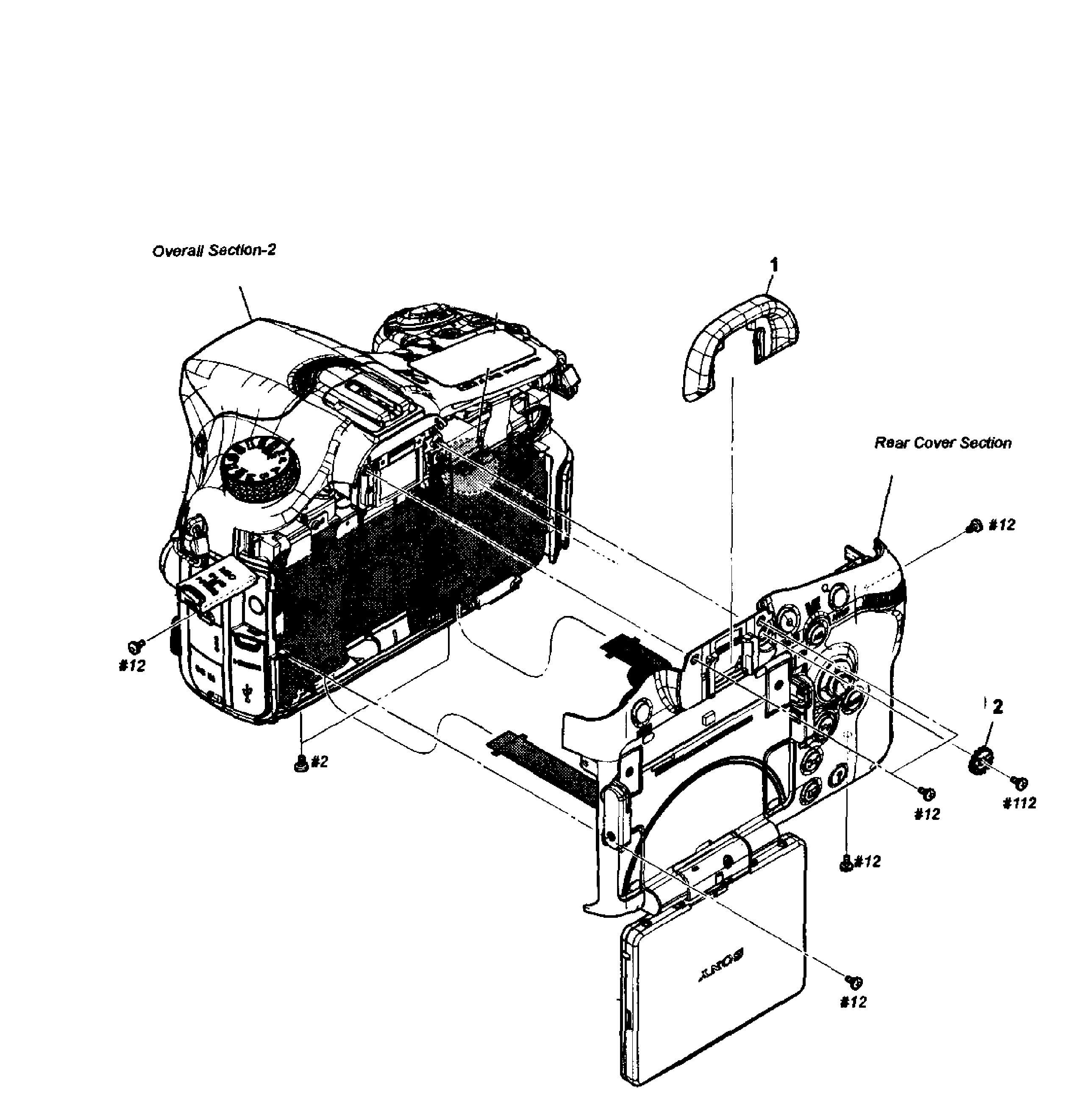 Sony SLT-A77VQ overall assy 1 diagram