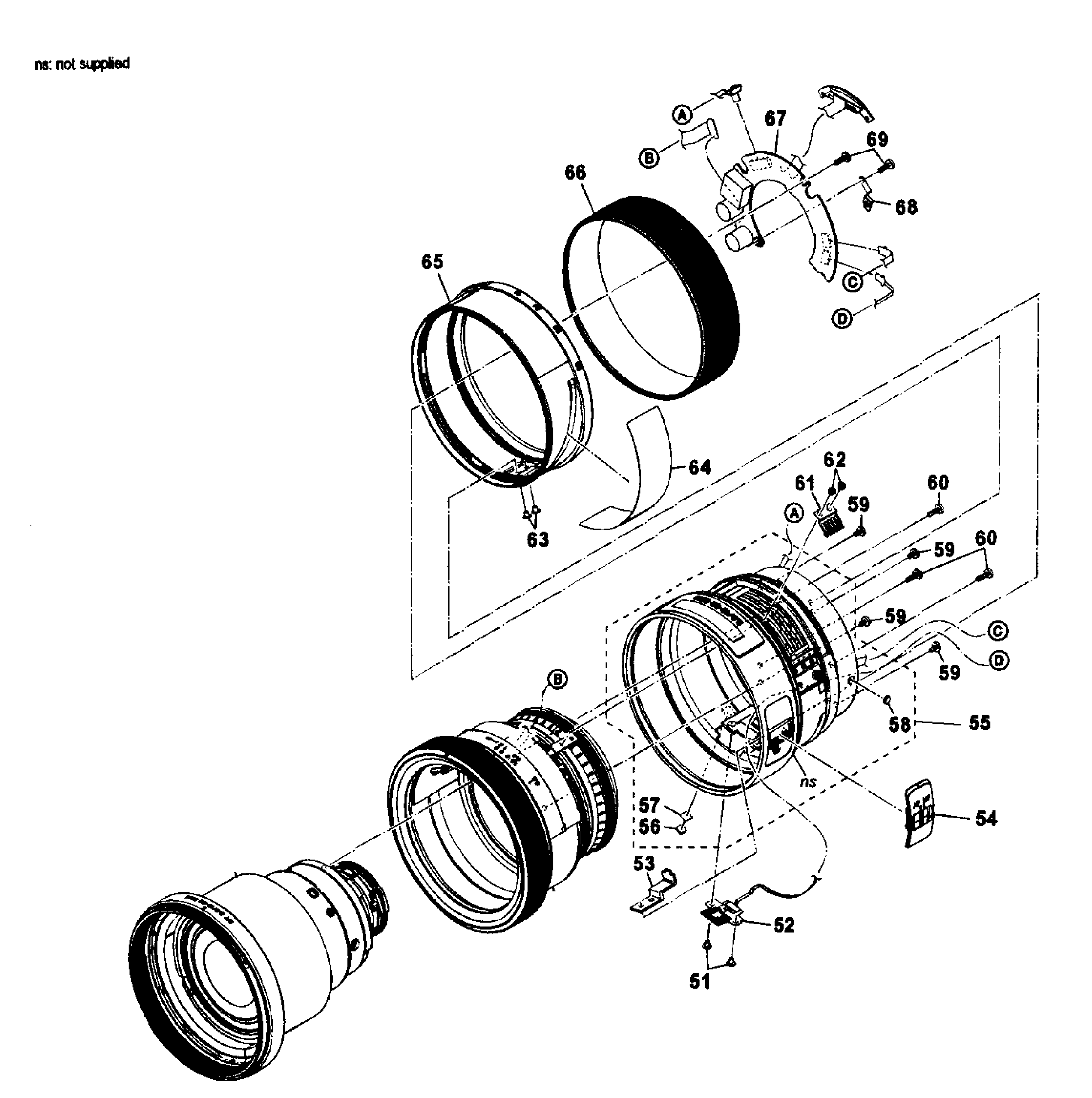 Sony SLT-A77VQ lens sal1650-2 diagram