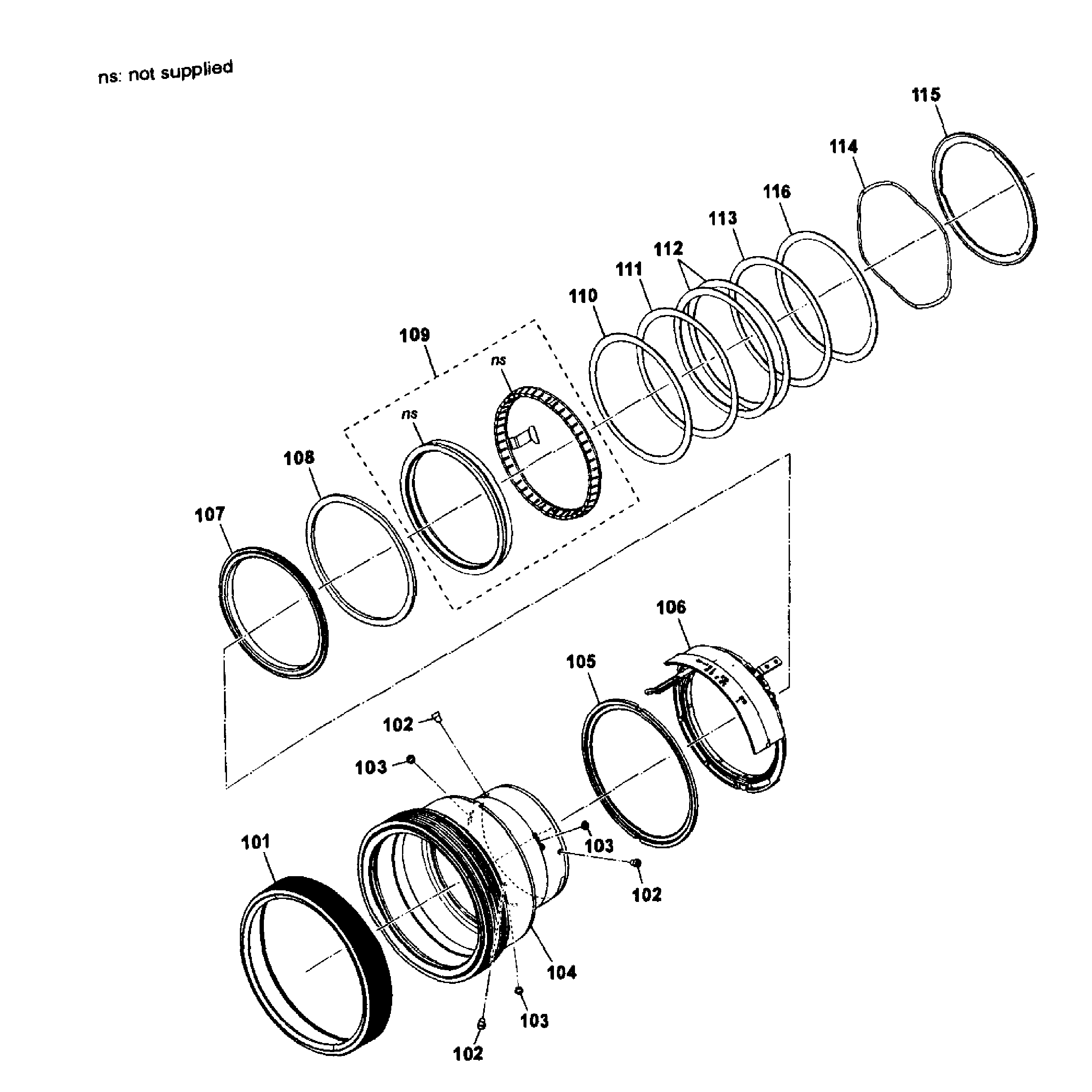 Sony SLT-A77VQ lens sal1650-3 diagram