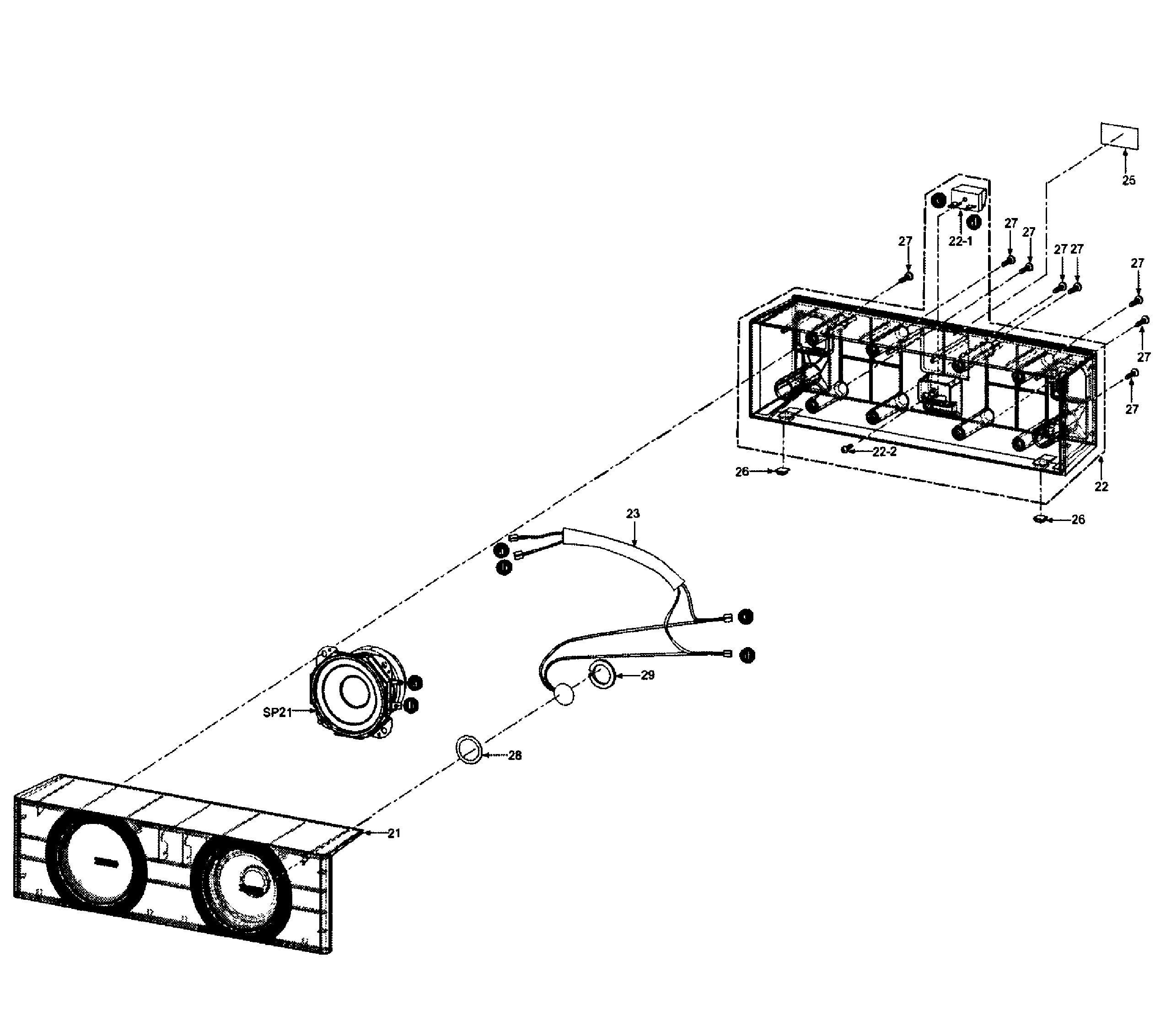Panasonic SC-BTT196P speaker diagram