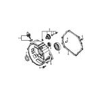 Generac GP6500-5940-1 crankcase cover diagram