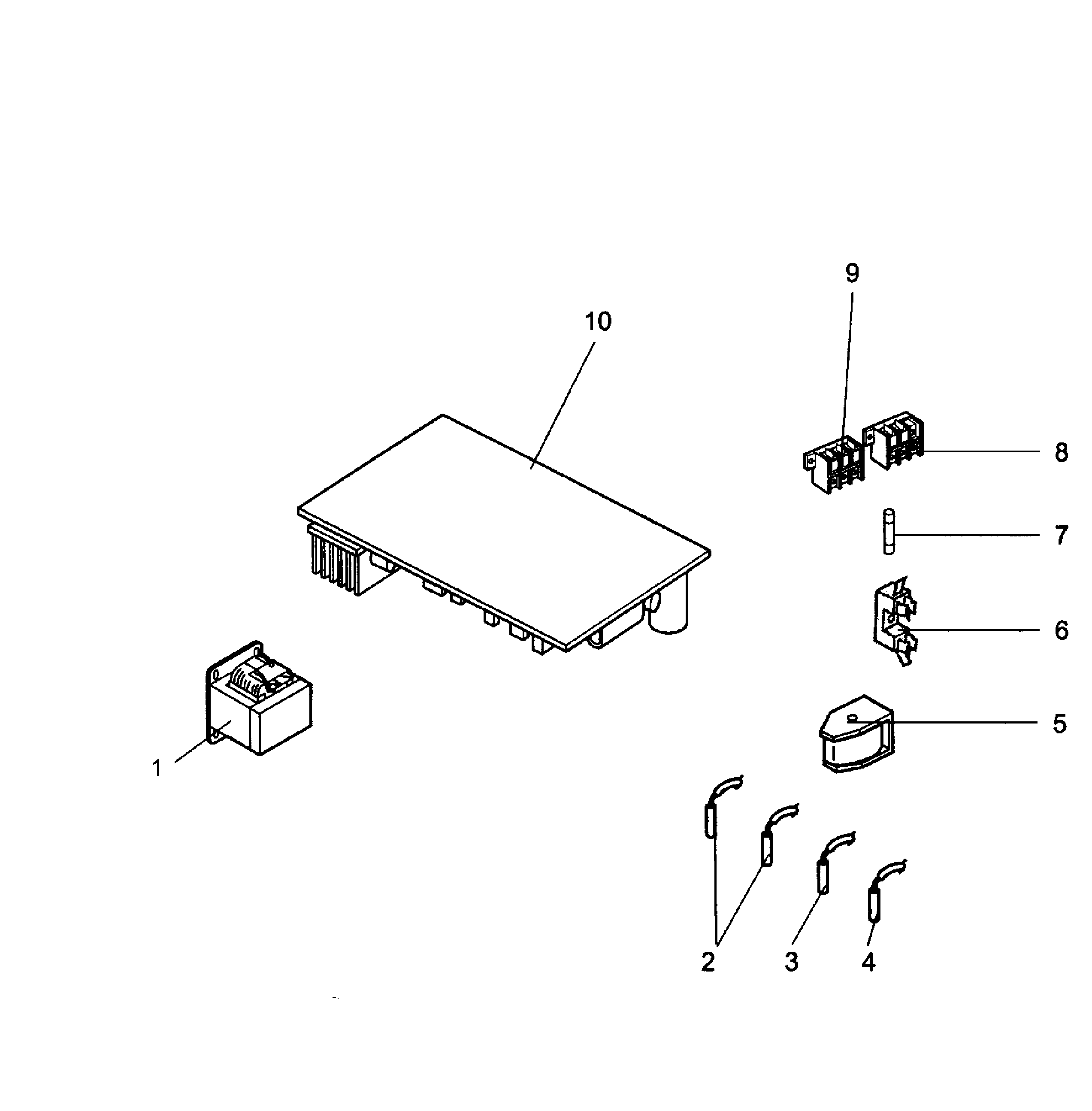 Mitsubishi MUZ-FD09NA pcb assy diagram