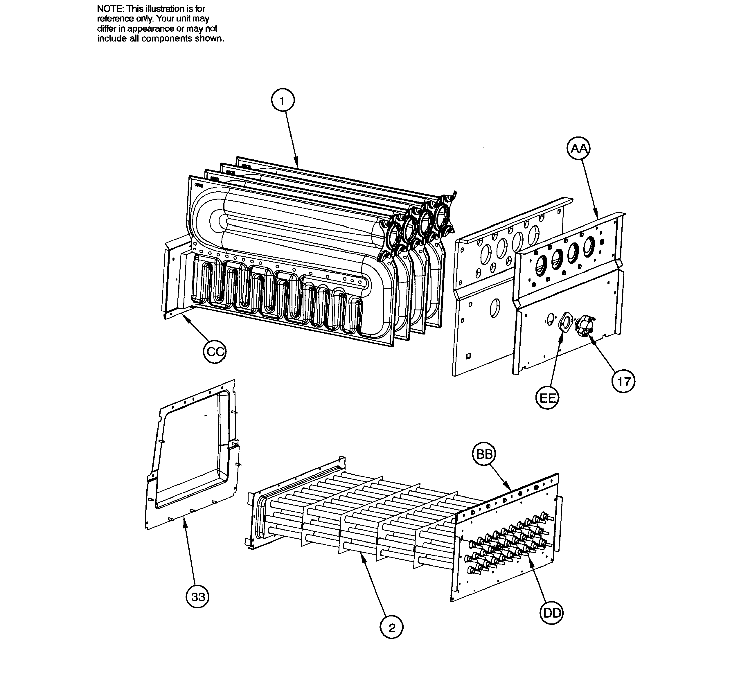 ICP N9MSB0401410A1 heat exchange diagram
