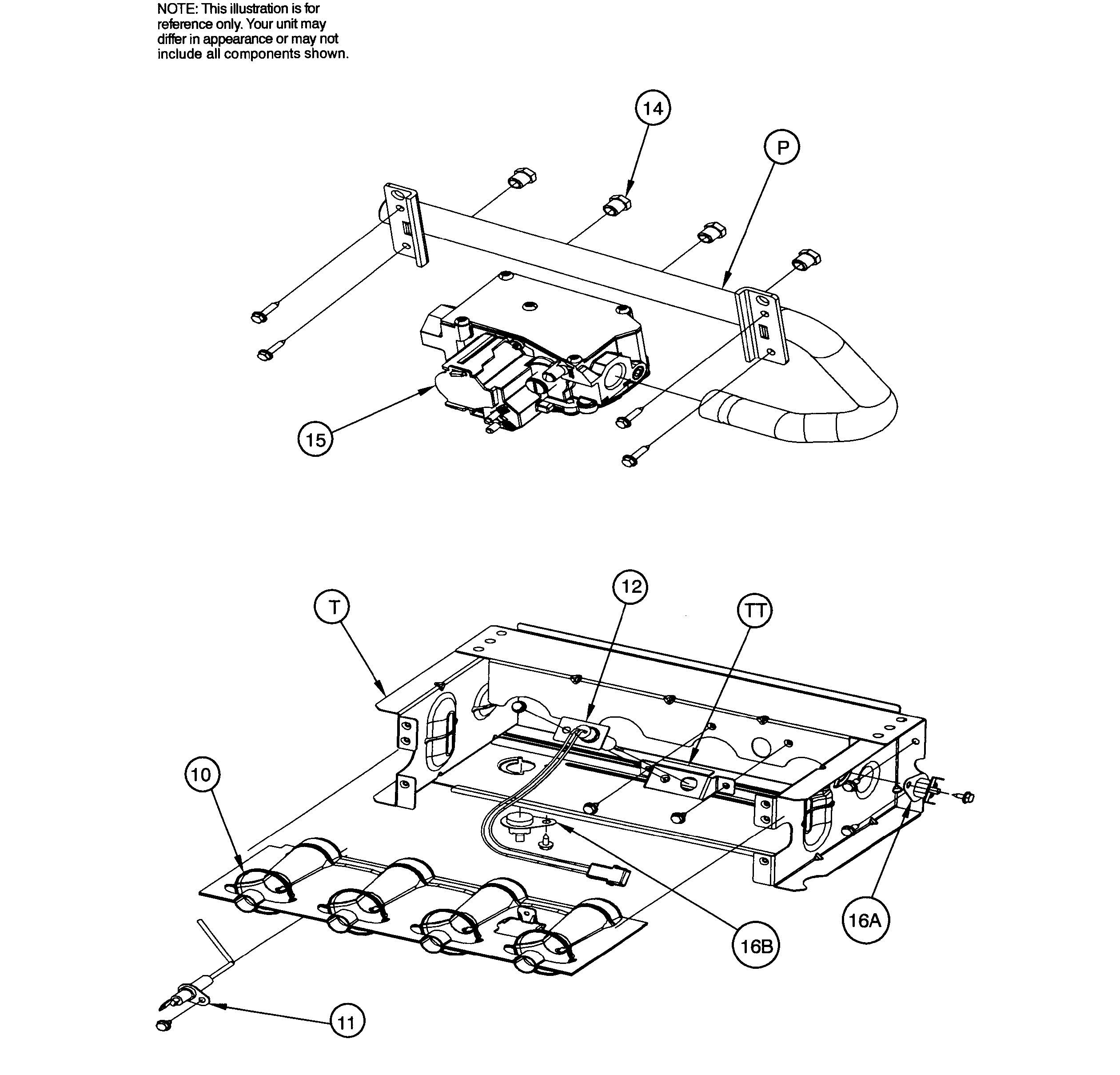 ICP N9MSB1002120A1 burner diagram