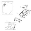 Samsung WF218ANB/XAA-00 drawer diagram