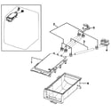 Samsung WF219ANB/XAA-00 drawer housing diagram